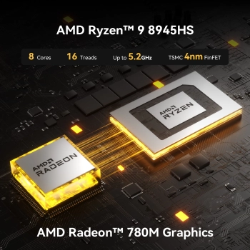 GEEKOM A8 Mini PC with AMD Ryzen™ 9 8945HS